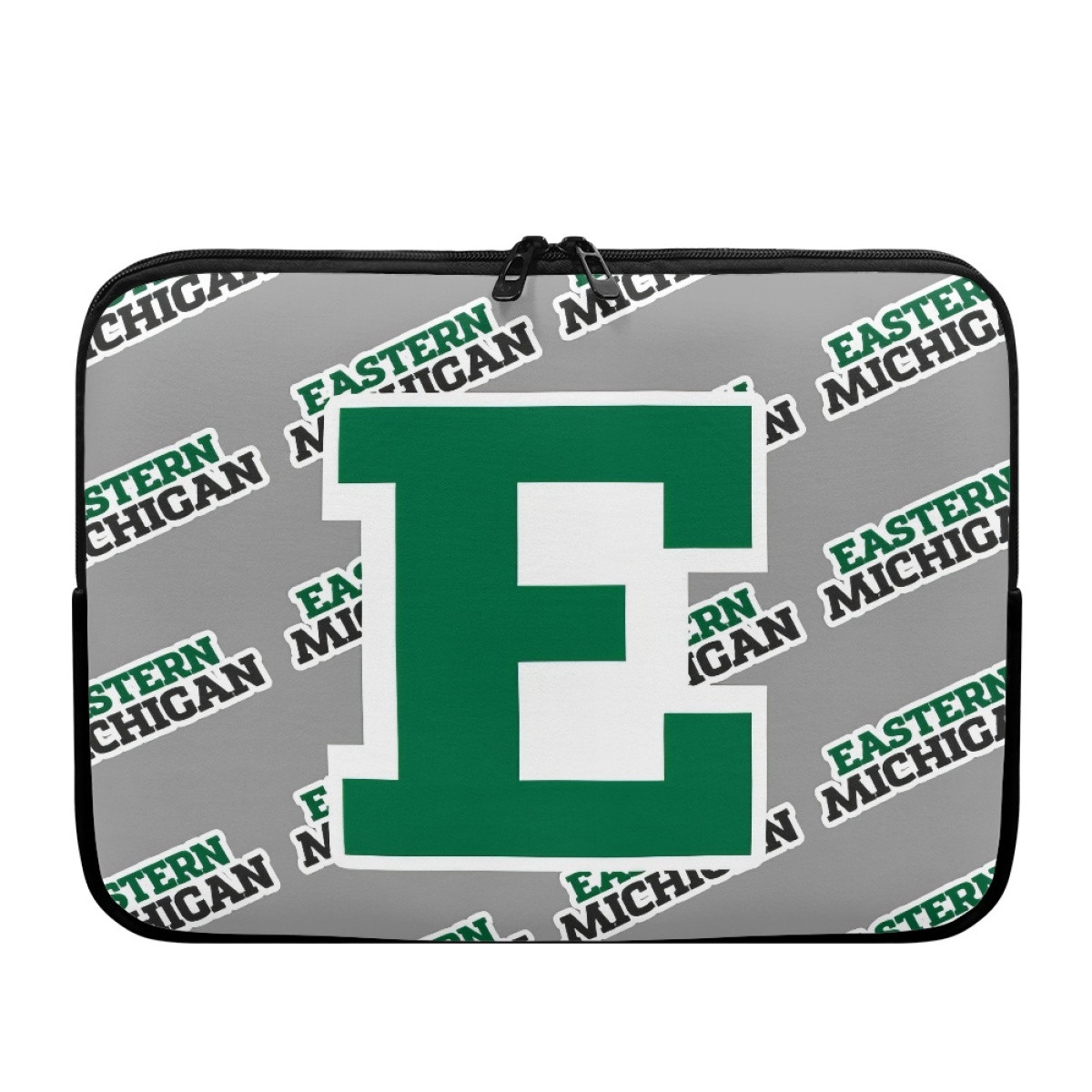 Eastern Michigan Eagles Laptop Sleeve Carrying Case For 10 12 13 15 17 Inch Notebooks - Eastern Michigan Eagles College Football Medley Monogram Wordmark