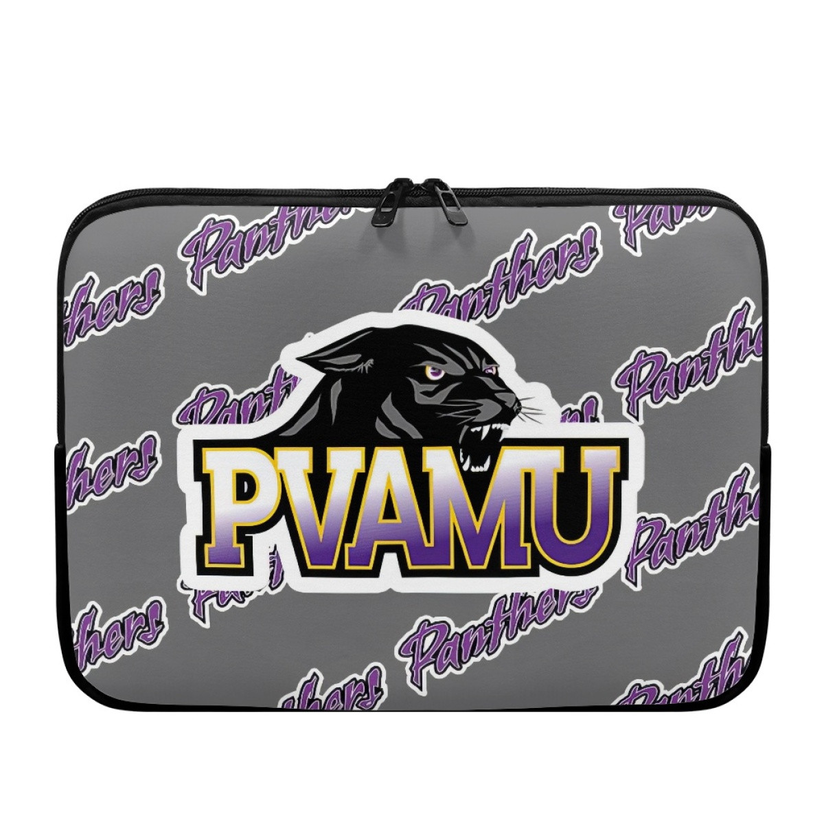 Prairie View A&M Panthers Laptop Sleeve Carrying Case For 10 12 13 15 17 Inch Notebooks - Prairie View A&M University Panthers College Football Medley Monogram Wordmark
