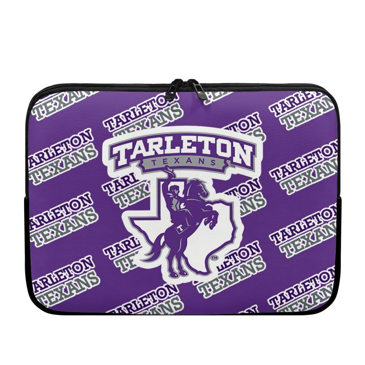 Tarleton Texans Laptop Sleeve Carrying Case For 10 12 13 15 17 Inch Notebooks - Tarleton State University Texans College Football Medley Monogram Wordmark