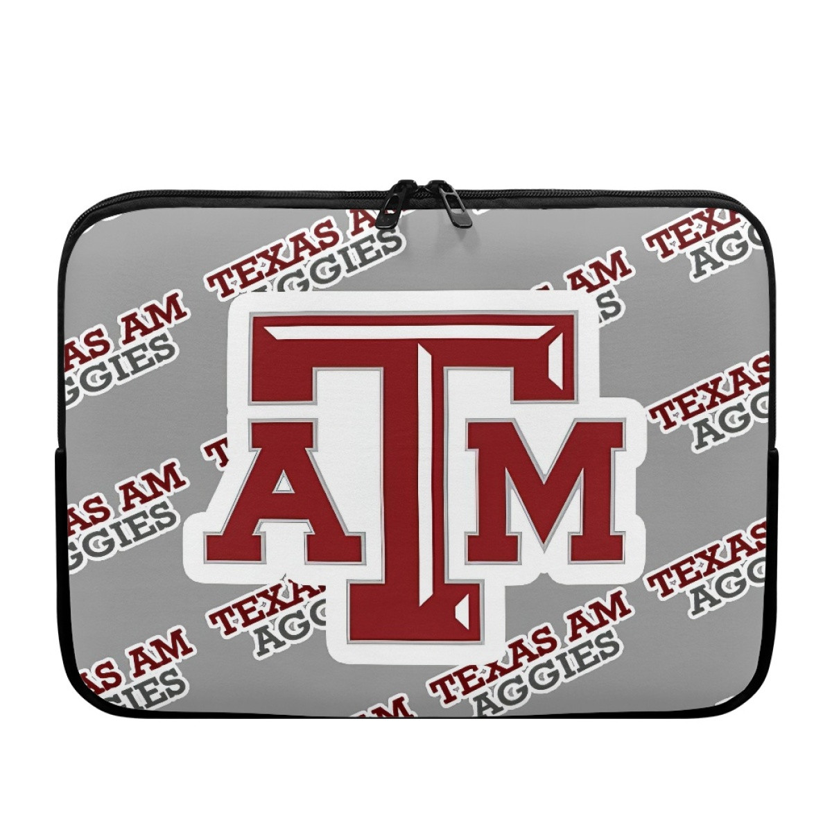 Texas A&M Aggies Laptop Sleeve Carrying Case For 10 12 13 15 17 Inch Notebooks - Texas A&M Aggies College Football Medley Monogram Wordmark