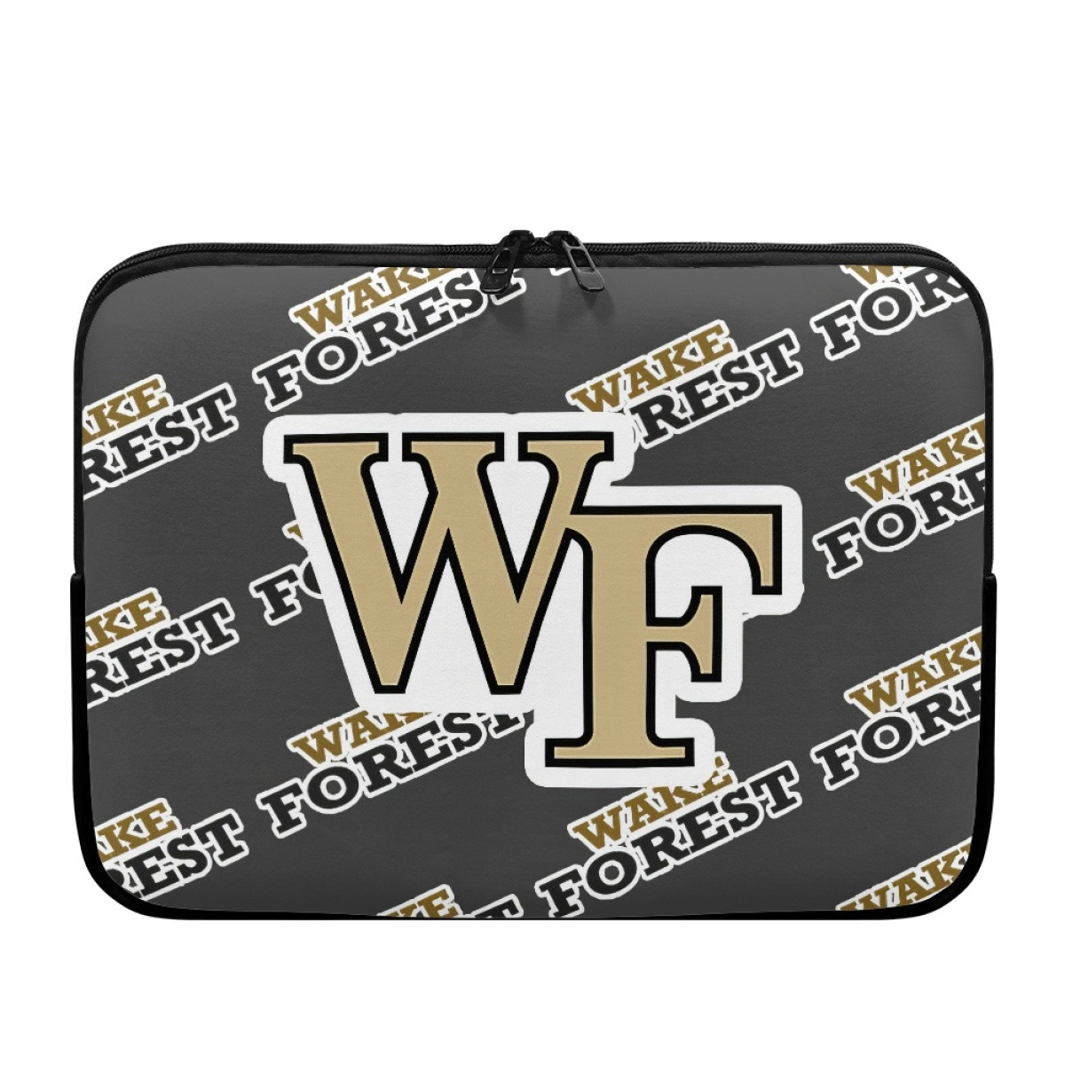 Wake Forest Demon Deacons Laptop Sleeve Carrying Case For 10 12 13 15 17 Inch Notebooks - Wake Forest Demon Deacons College Football Medley Monogram Wordmark