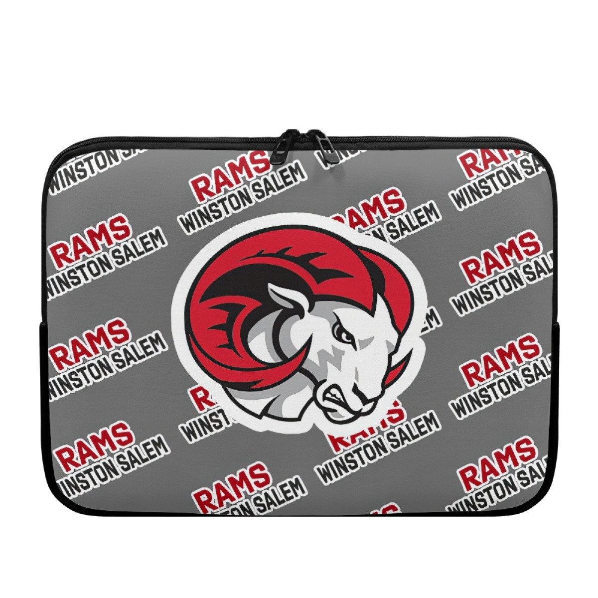 Winston Salem State University Rams Laptop Sleeve Carrying Case For 10 12 13 15 17 Inch Notebooks - Winston Salem State University Rams College Football Medley Monogram Wordmark