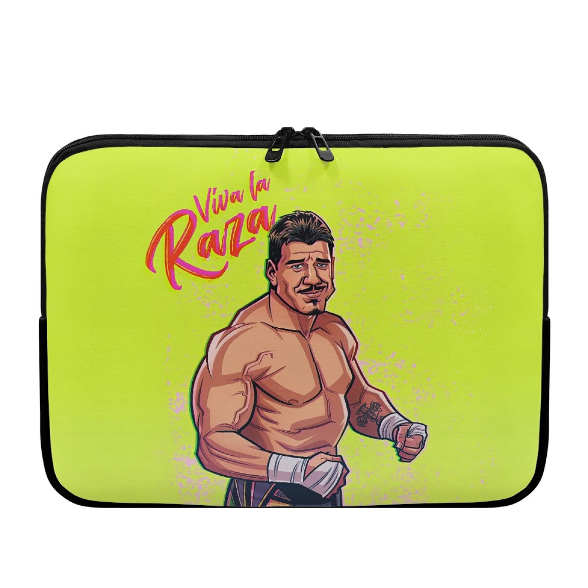 WWE Eddie Guerrero Laptop Sleeve Carrying Case For 10 12 13 15 17 Inch Notebooks - Eddie Guerrero Viva Raza Cartoon Art