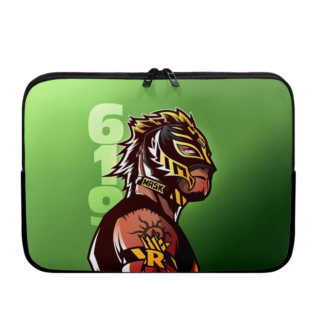 WWE Rey Mysterio Laptop Sleeve Carrying Case For 10 12 13 15 17 Inch Notebooks - Rey Mysterio Side Portrait