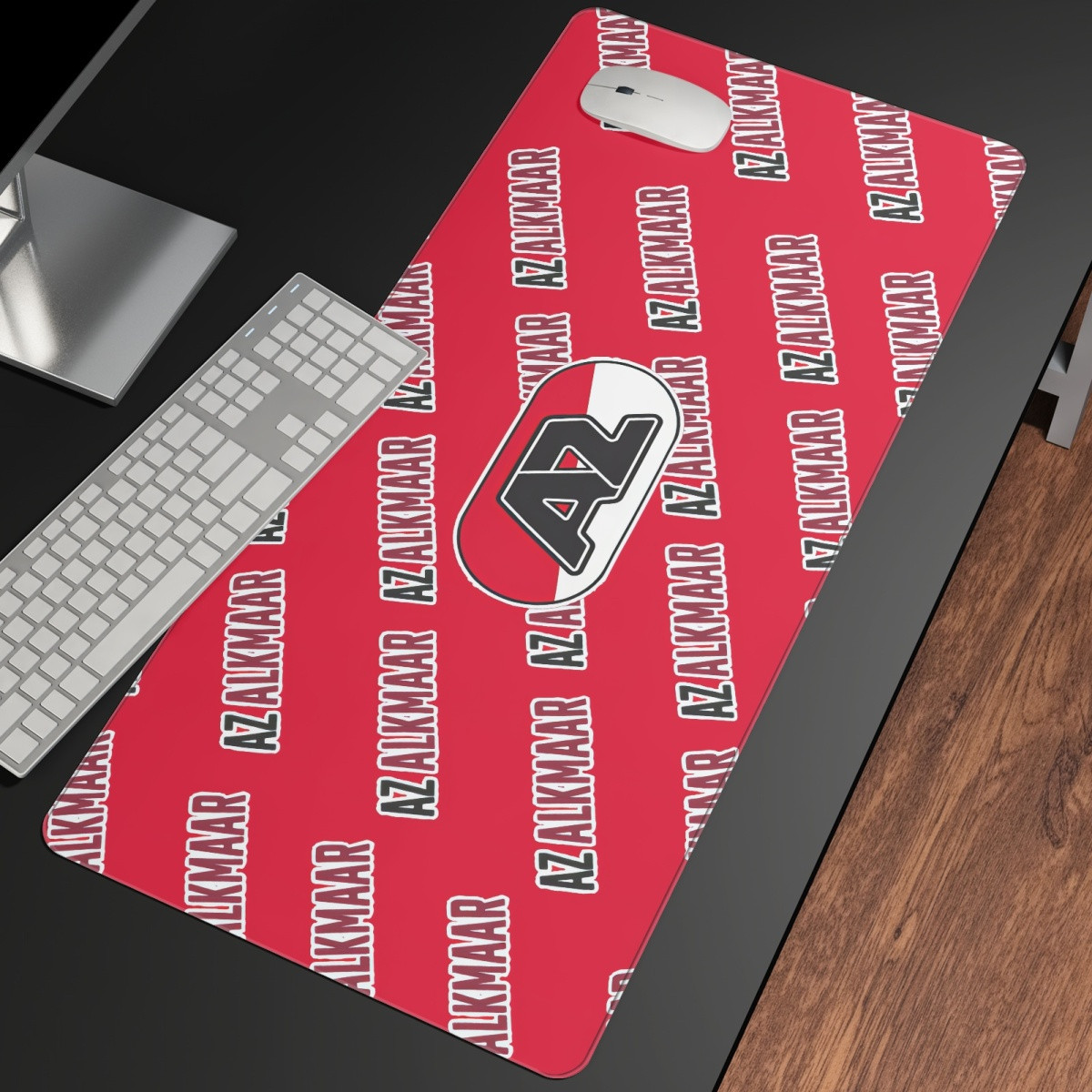 AZ Alkmaar Large Mouse Pad Computer Keyboard Mat Desk Pad - Alkmaar Football Club Medley Monogram Wordmark