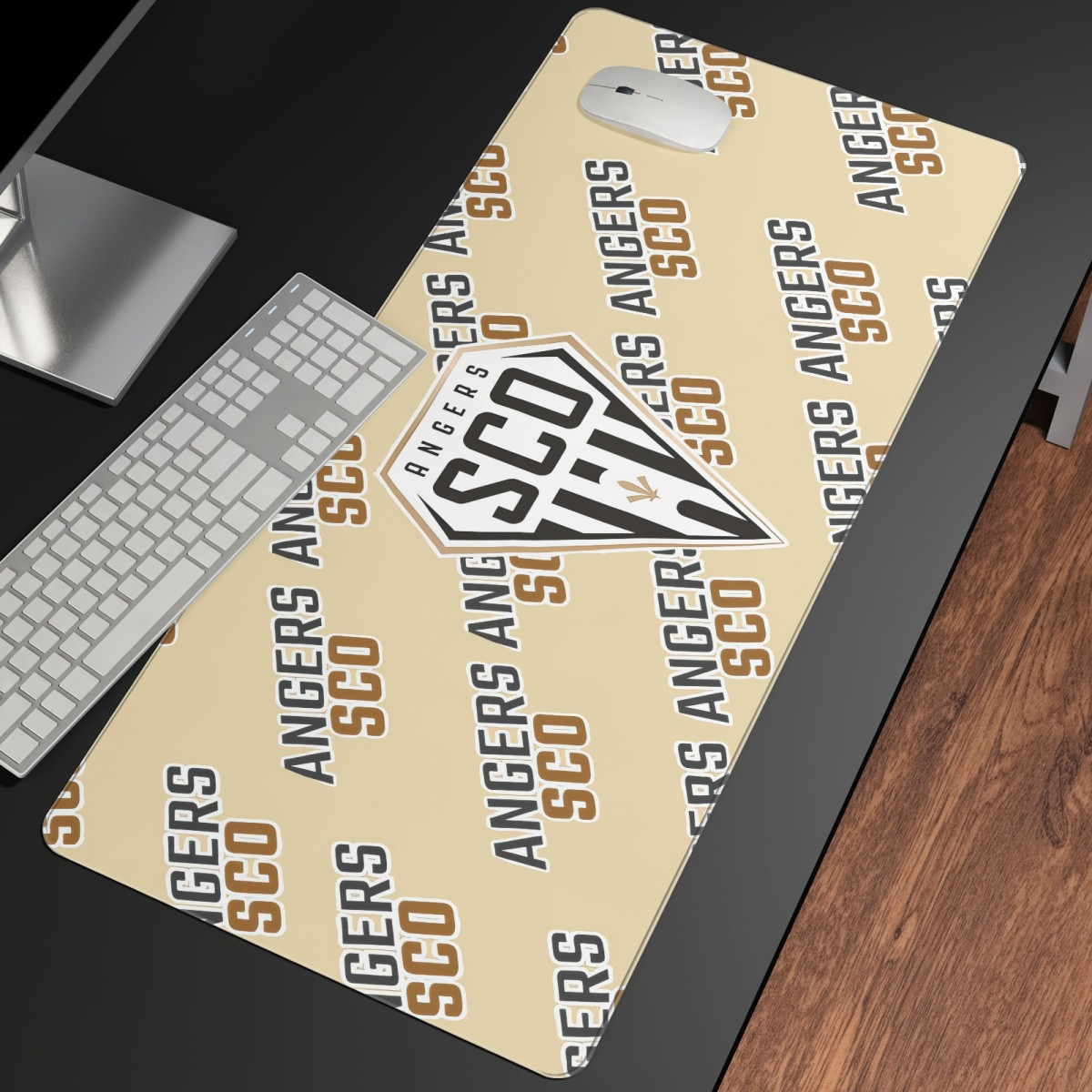 Angers SCO Football Club Large Mouse Pad Computer Keyboard Mat Desk Pad - Angers Football Club Medley Monogram Wordmark