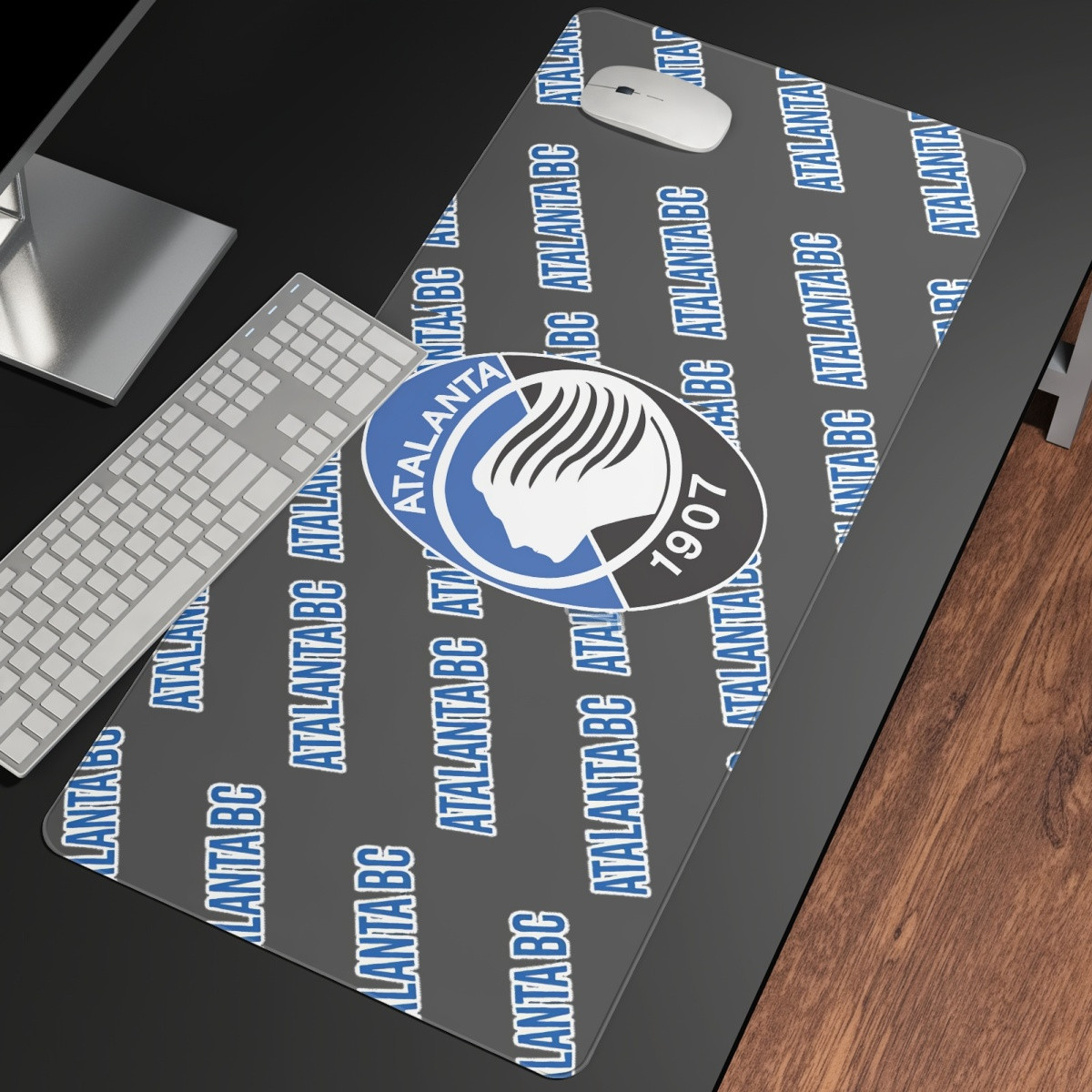 Atalanta BC Football Club Large Mouse Pad Computer Keyboard Mat Desk Pad - Atalanta Football Club Medley Monogram Wordmark