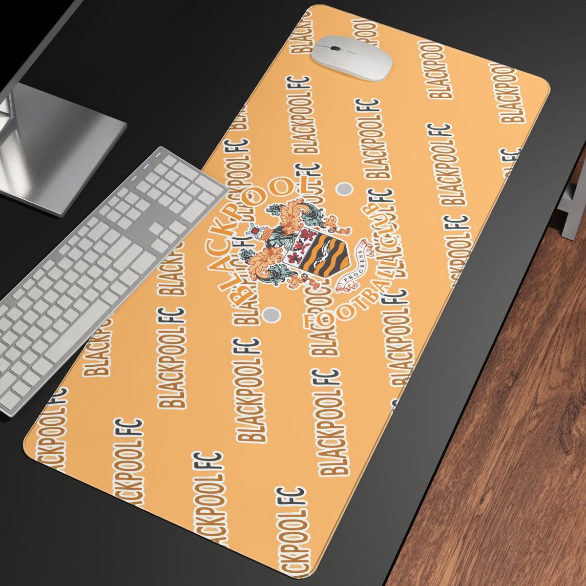 Blackpool FC Large Mouse Pad Computer Keyboard Mat Desk Pad - Blackpool Football Club Medley Monogram Wordmark