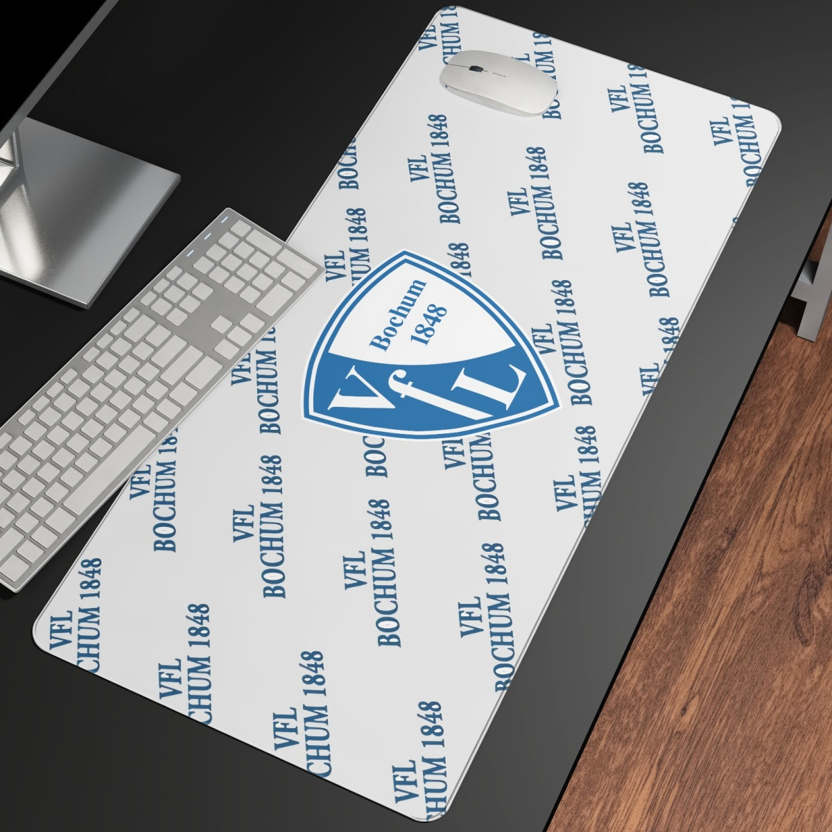 VFL Bochum 1848 Football Club Large Mouse Pad Computer Keyboard Mat Desk Pad - Bochum Football Club Medley Monogram Wordmark
