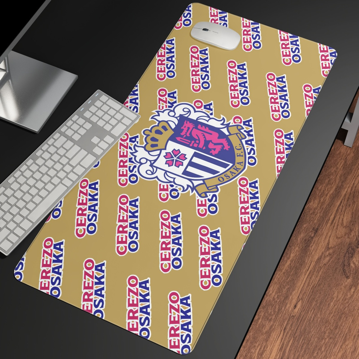 Cerezo Osaka Large Mouse Pad Computer Keyboard Mat Desk Pad - Cerezo Football Club Medley Monogram Wordmark