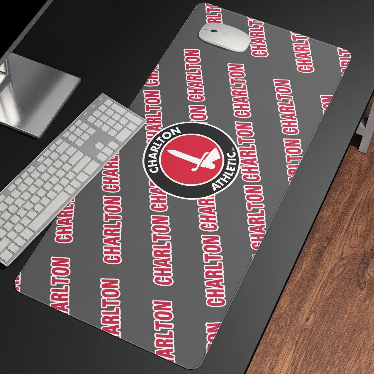 Charlton Athletic FC Large Mouse Pad Computer Keyboard Mat Desk Pad - Charlton Football Club Medley Monogram Wordmark