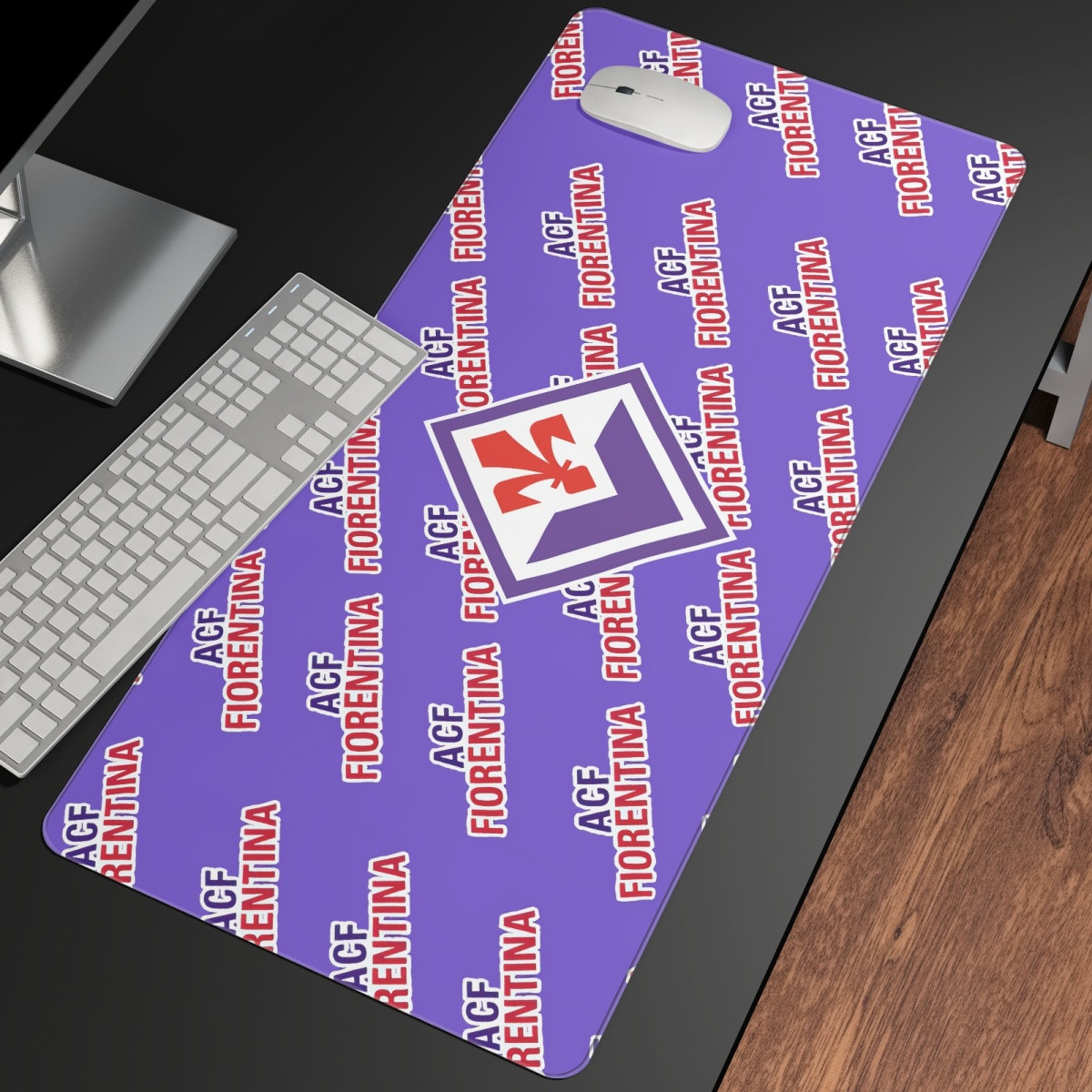 ACF Fiorentina Football Club Large Mouse Pad Computer Keyboard Mat Desk Pad - Fiorentina Football Club Medley Monogram Wordmark