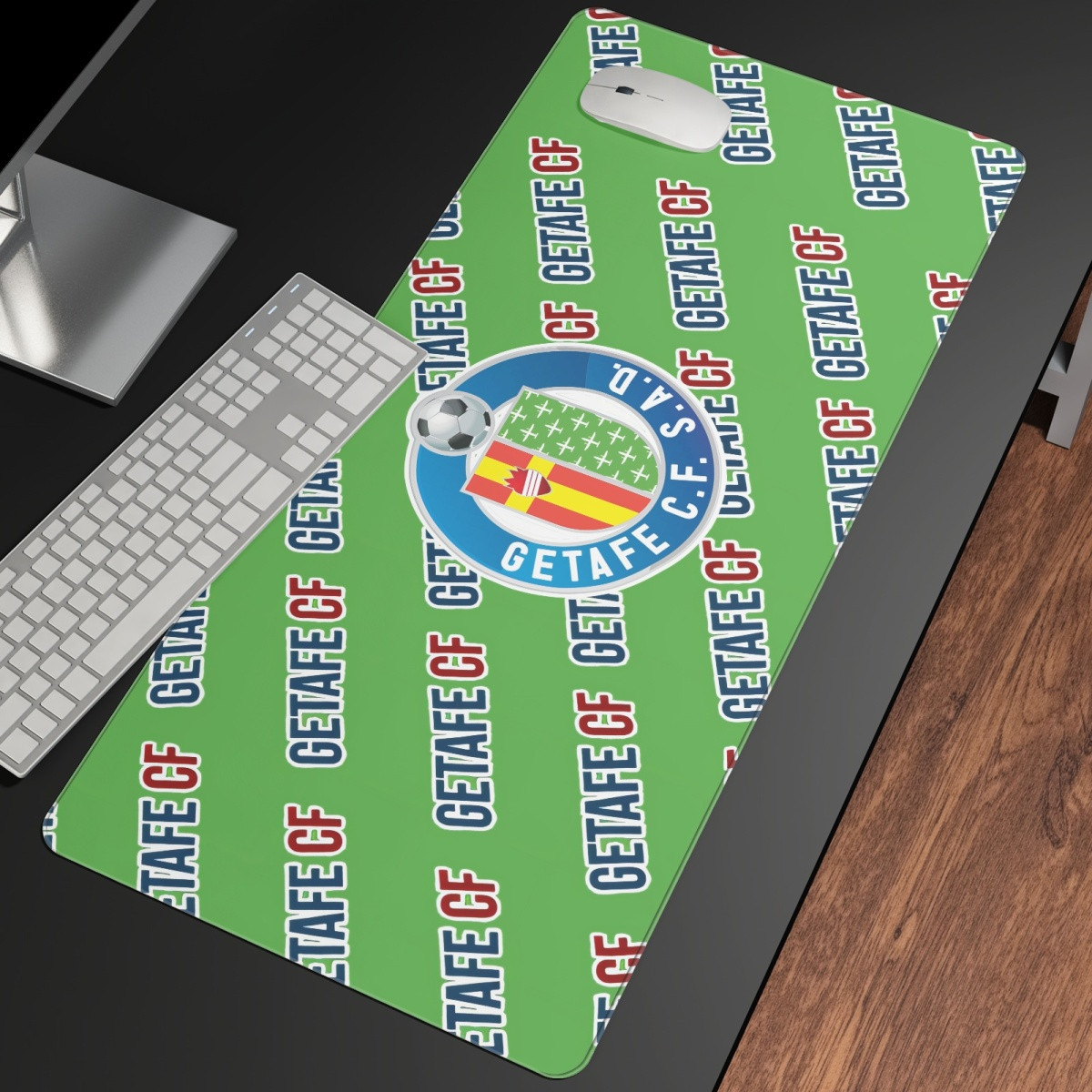 Getafe CF Large Mouse Pad Computer Keyboard Mat Desk Pad - Getafe Football Club Medley Monogram Wordmark