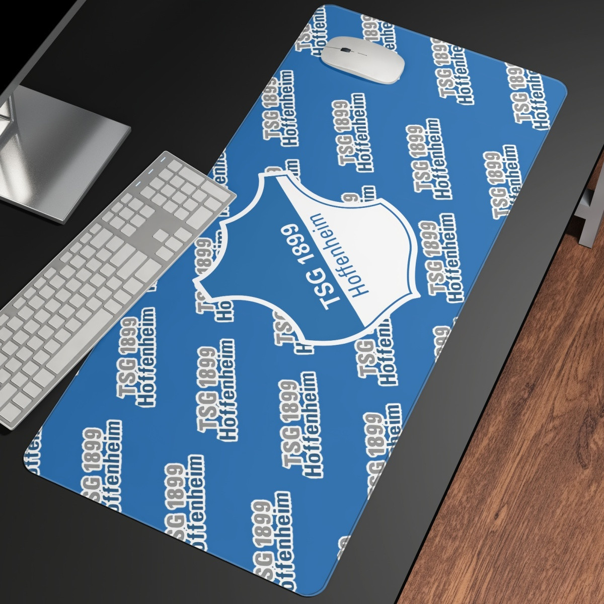 TSG 1899 Hoffenheim Football Club Large Mouse Pad Computer Keyboard Mat Desk Pad - Hoffenheim Football Club Medley Monogram Wordmark