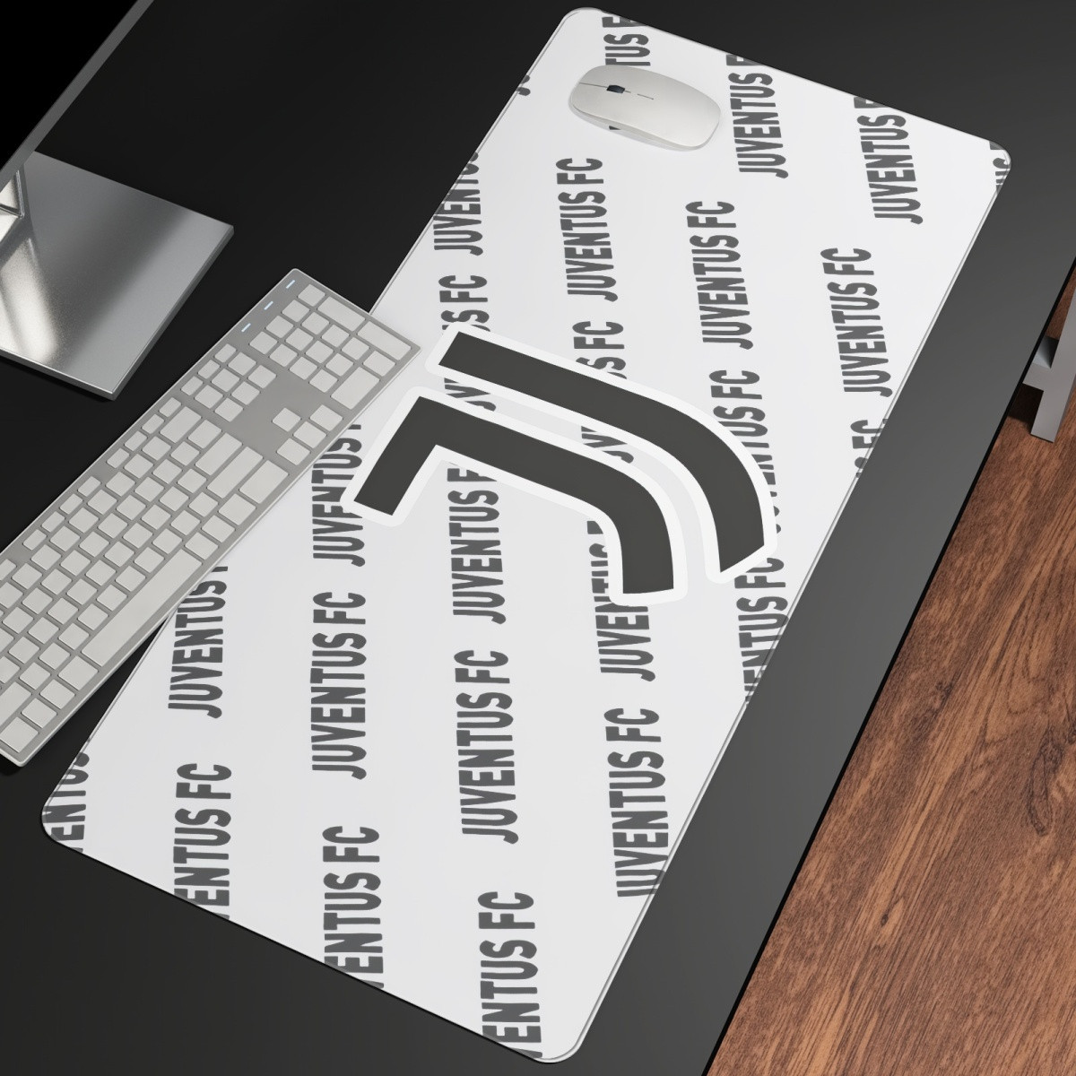 Juventus FC Football Club Large Mouse Pad Computer Keyboard Mat Desk Pad - Juventus Football Club Medley Monogram Wordmark