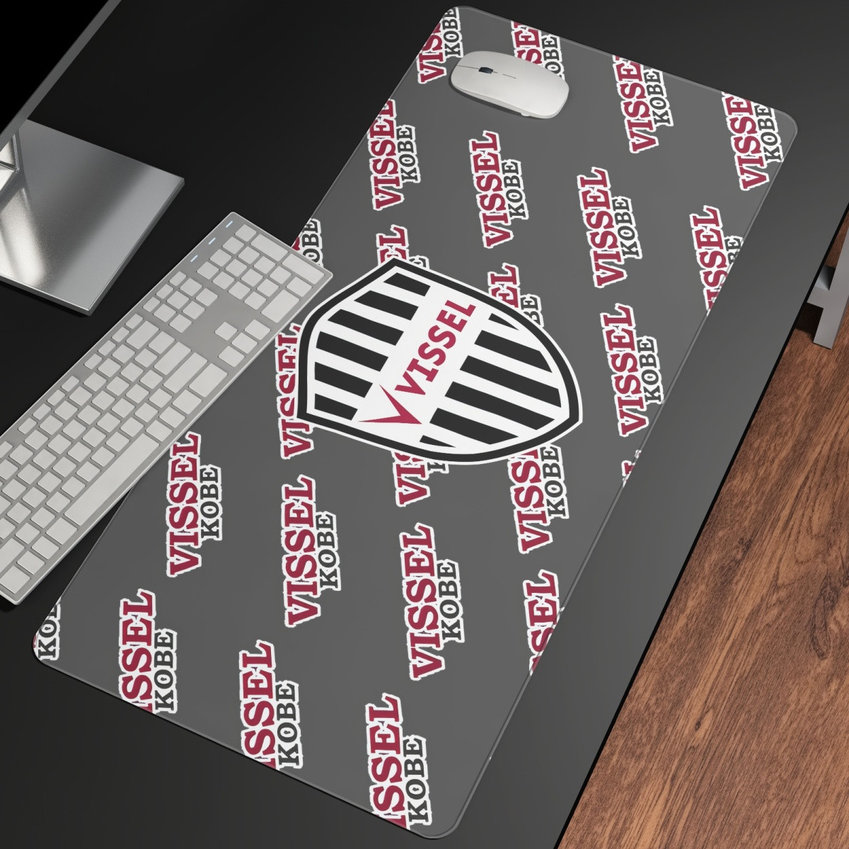 Vissel Kobe Large Mouse Pad Computer Keyboard Mat Desk Pad - Kobe Football Club Medley Monogram Wordmark