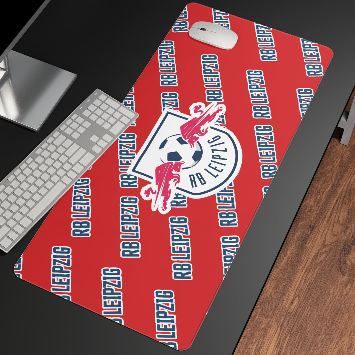 RB Leipzig Football Club Large Mouse Pad Computer Keyboard Mat Desk Pad - Leipzig Football Club Medley Monogram Wordmark