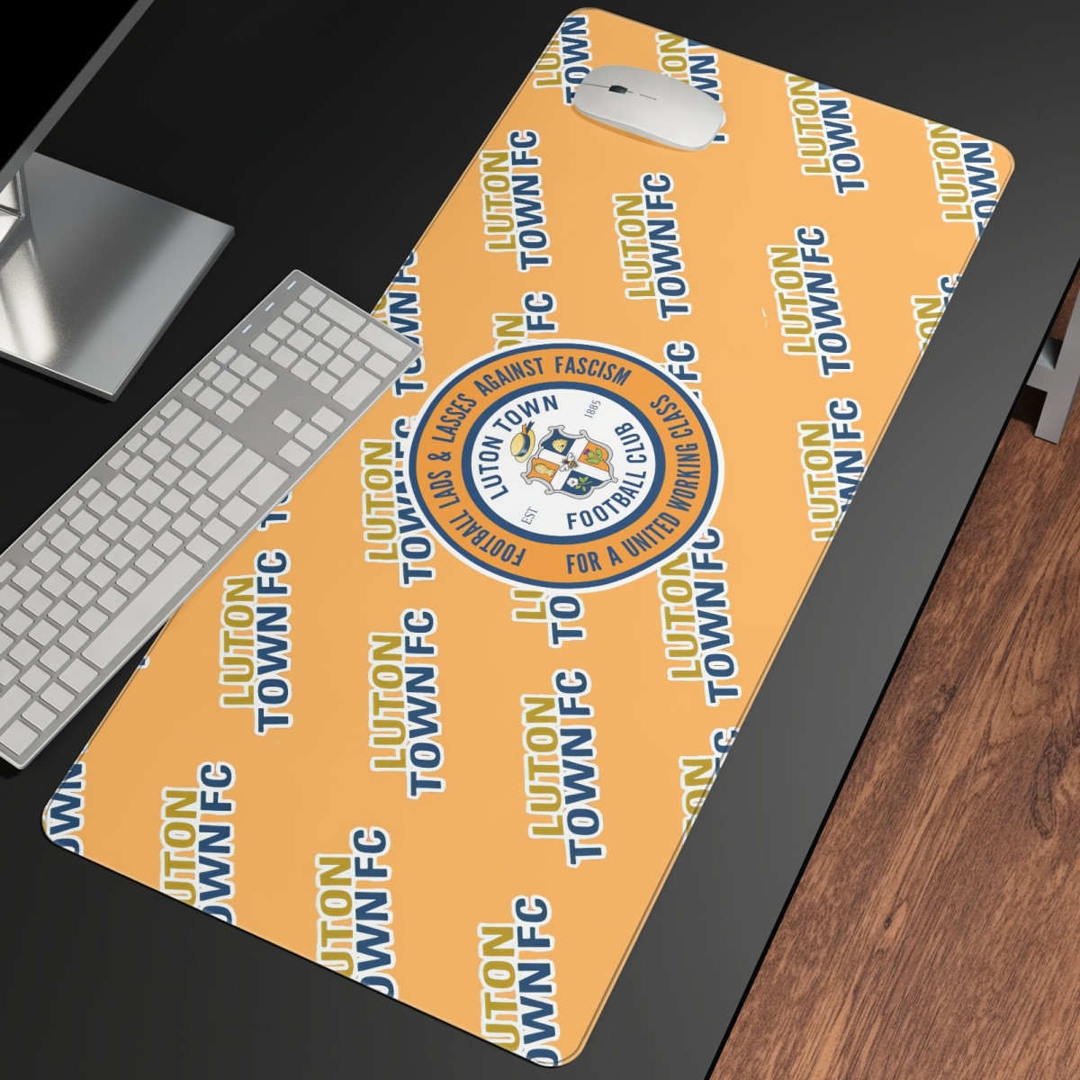 Luton Town FC Large Mouse Pad Computer Keyboard Mat Desk Pad - Luton Football Club Medley Monogram Wordmark