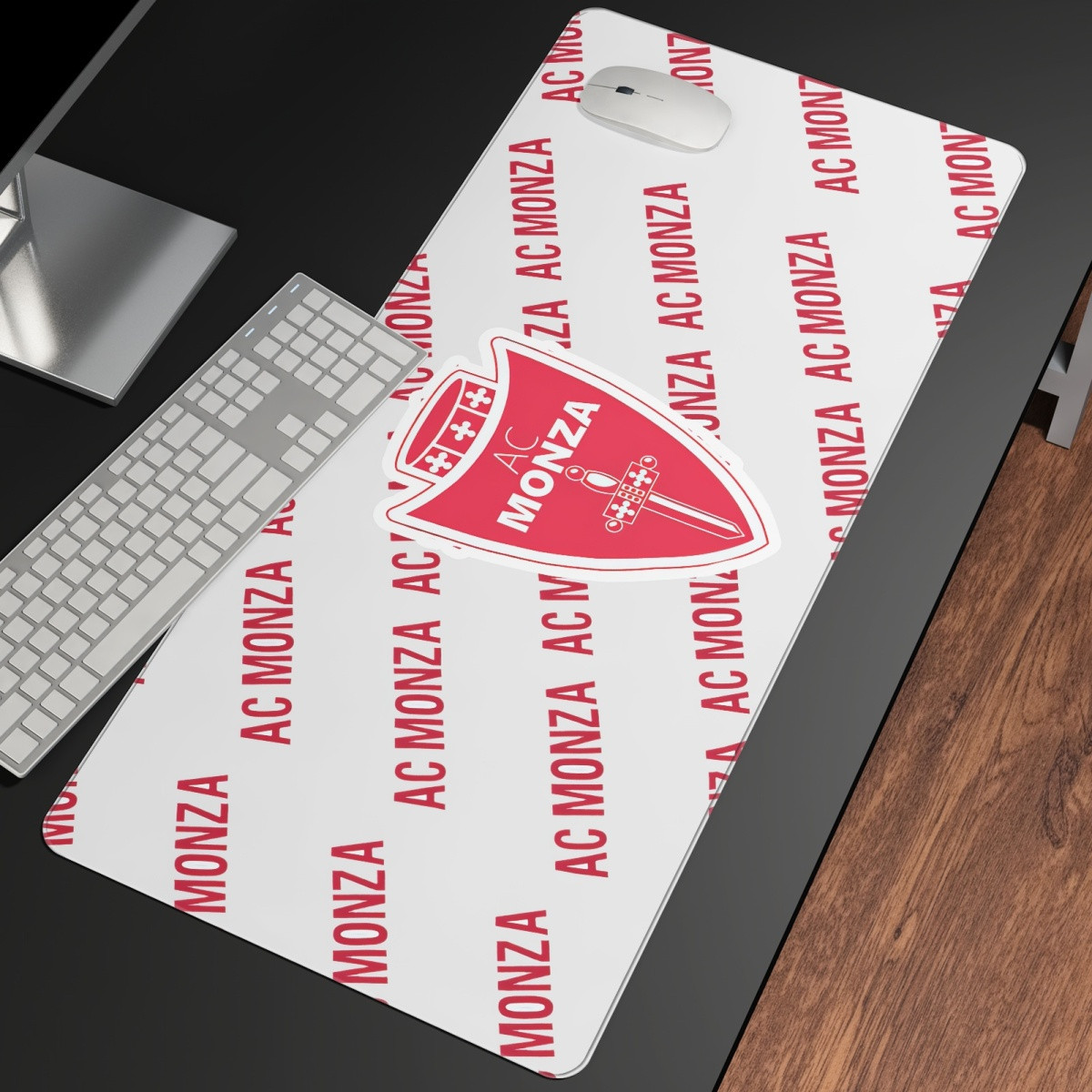 AC Monza Football Club Large Mouse Pad Computer Keyboard Mat Desk Pad - Monza Football Club Medley Monogram Wordmark