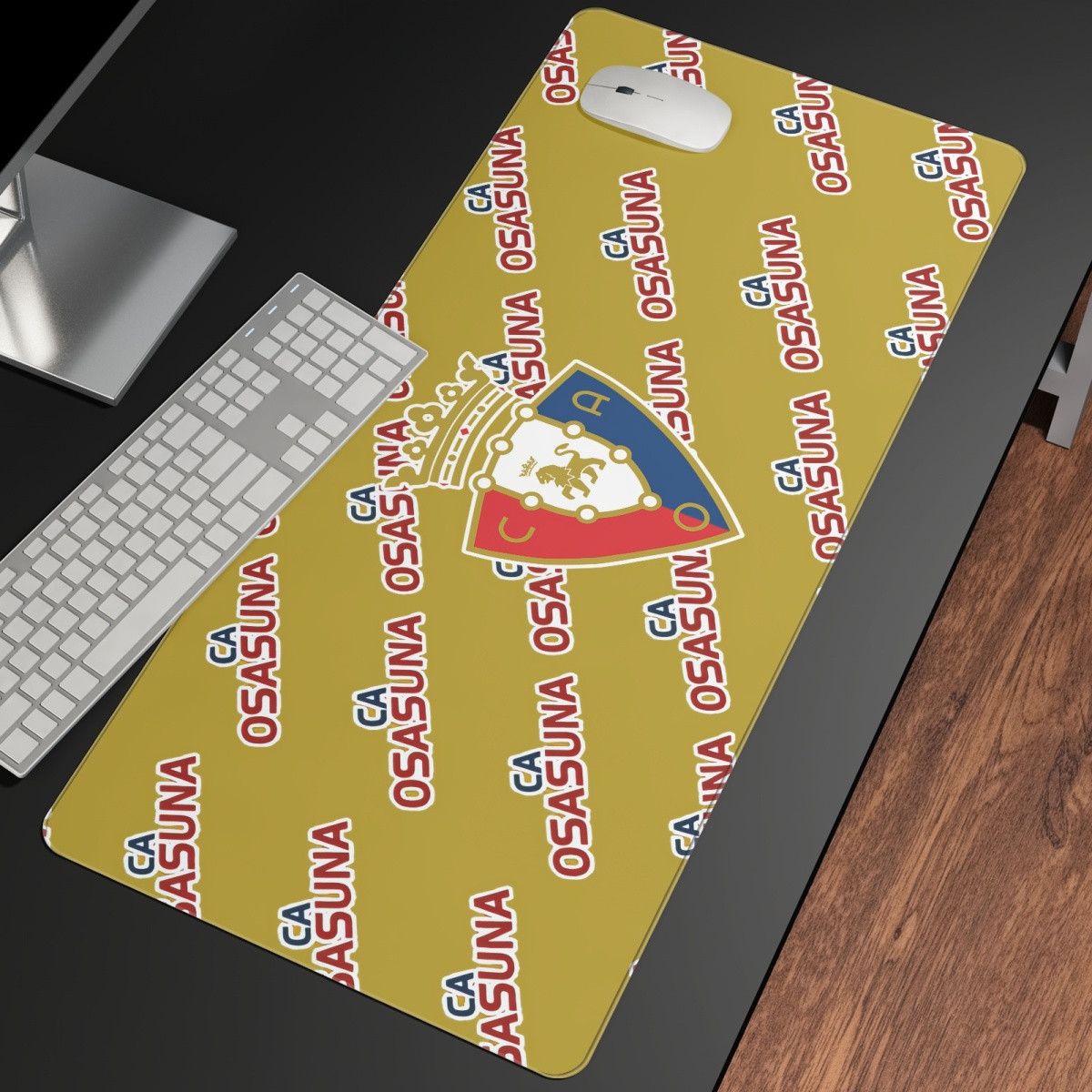 CA Osasuna Large Mouse Pad Computer Keyboard Mat Desk Pad - Osasuna Football Club Medley Monogram Wordmark