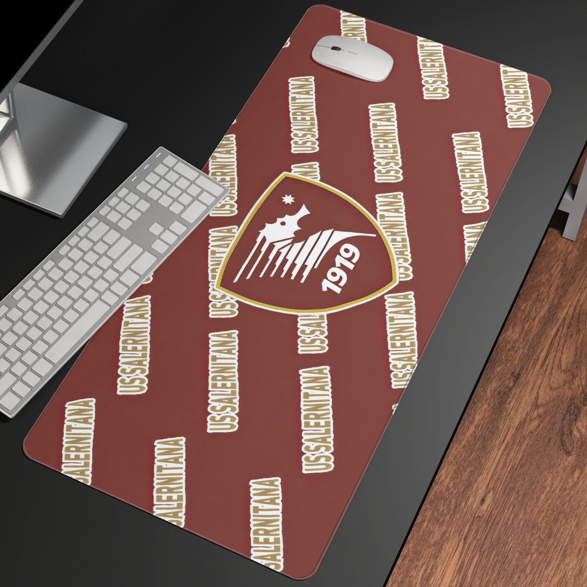 US Salernitana 1919 Football Club Large Mouse Pad Computer Keyboard Mat Desk Pad - Salernitana Football Club Medley Monogram Wordmark