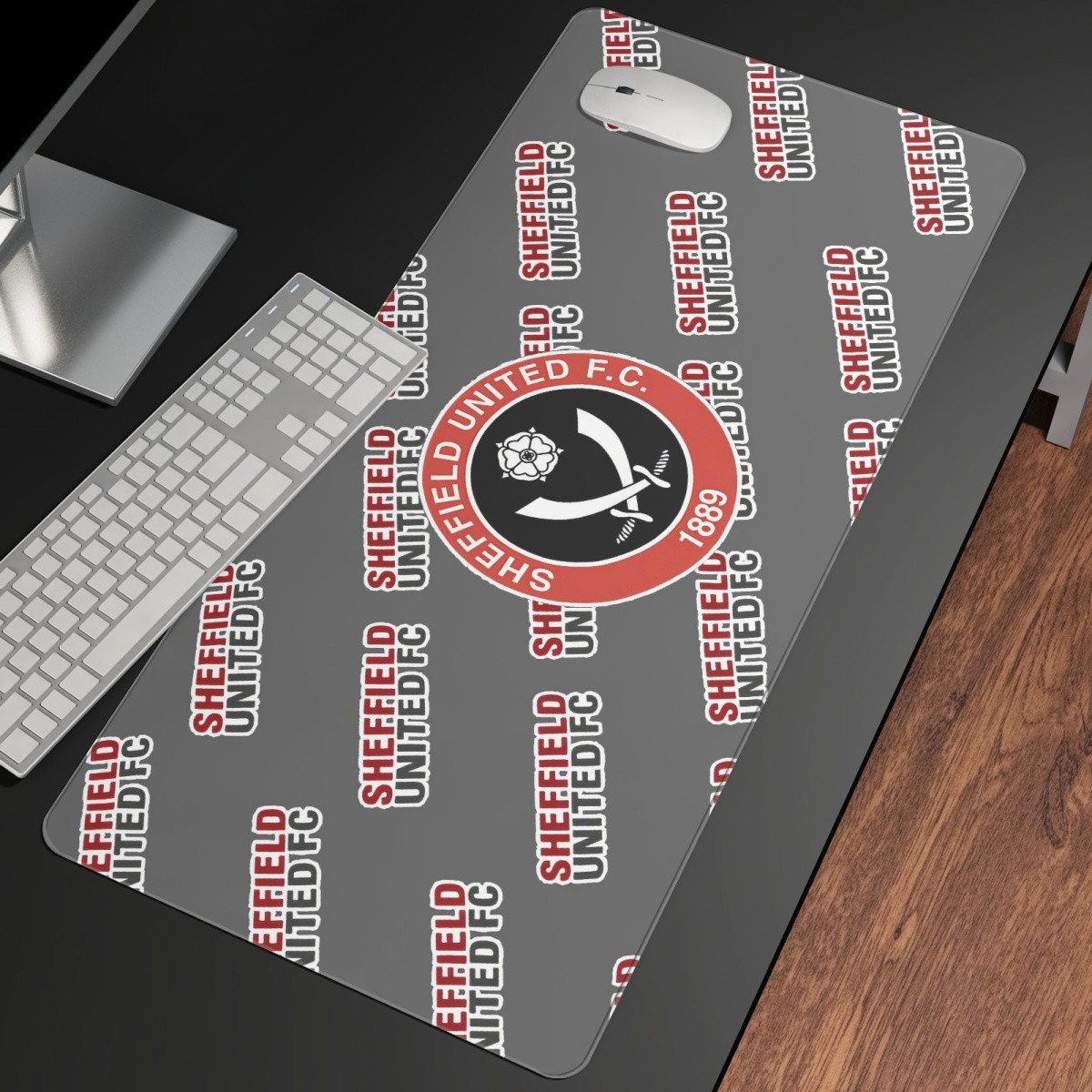 Sheffield United FC Large Mouse Pad Computer Keyboard Mat Desk Pad - Sheffield Football Club Medley Monogram Wordmark