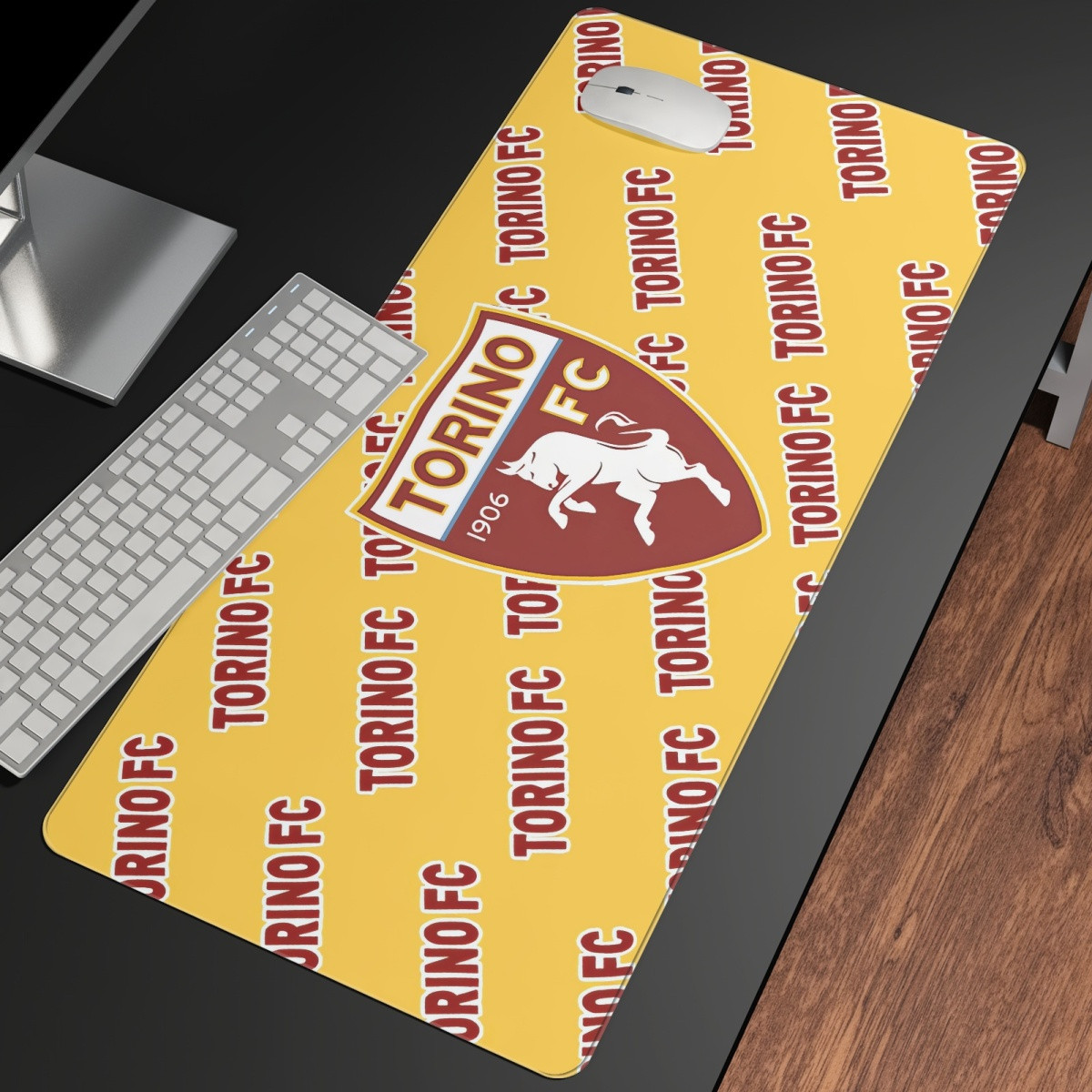 Torino FC Football Club Large Mouse Pad Computer Keyboard Mat Desk Pad - Torino Football Club Medley Monogram Wordmark