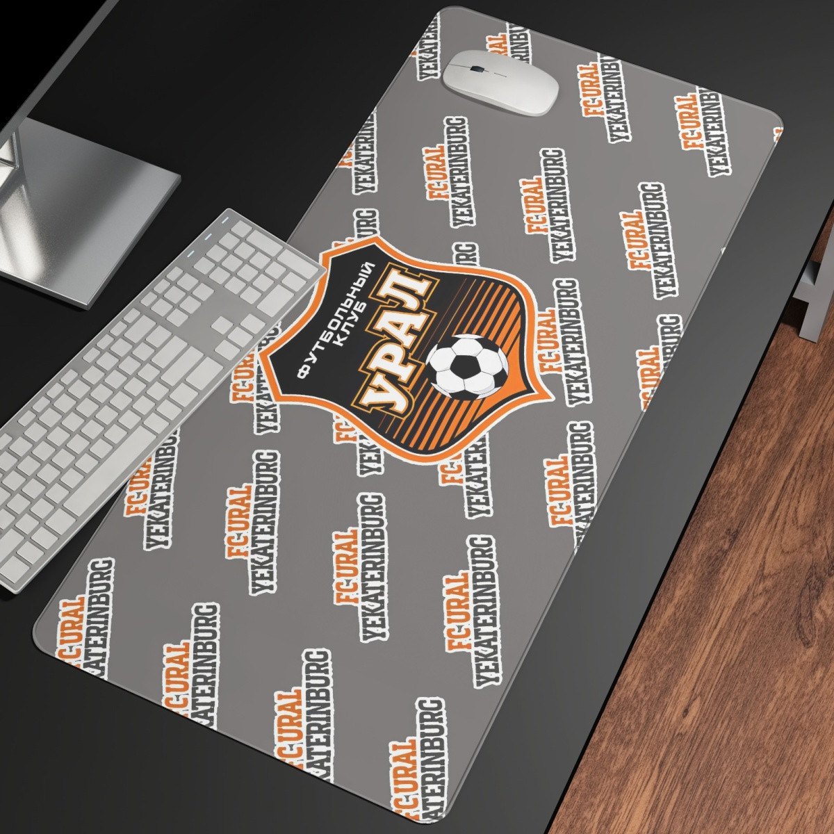 FC Ural Yekaterinburg Large Mouse Pad Computer Keyboard Mat Desk Pad - Yekaterinburg Football Club Medley Monogram Wordmark