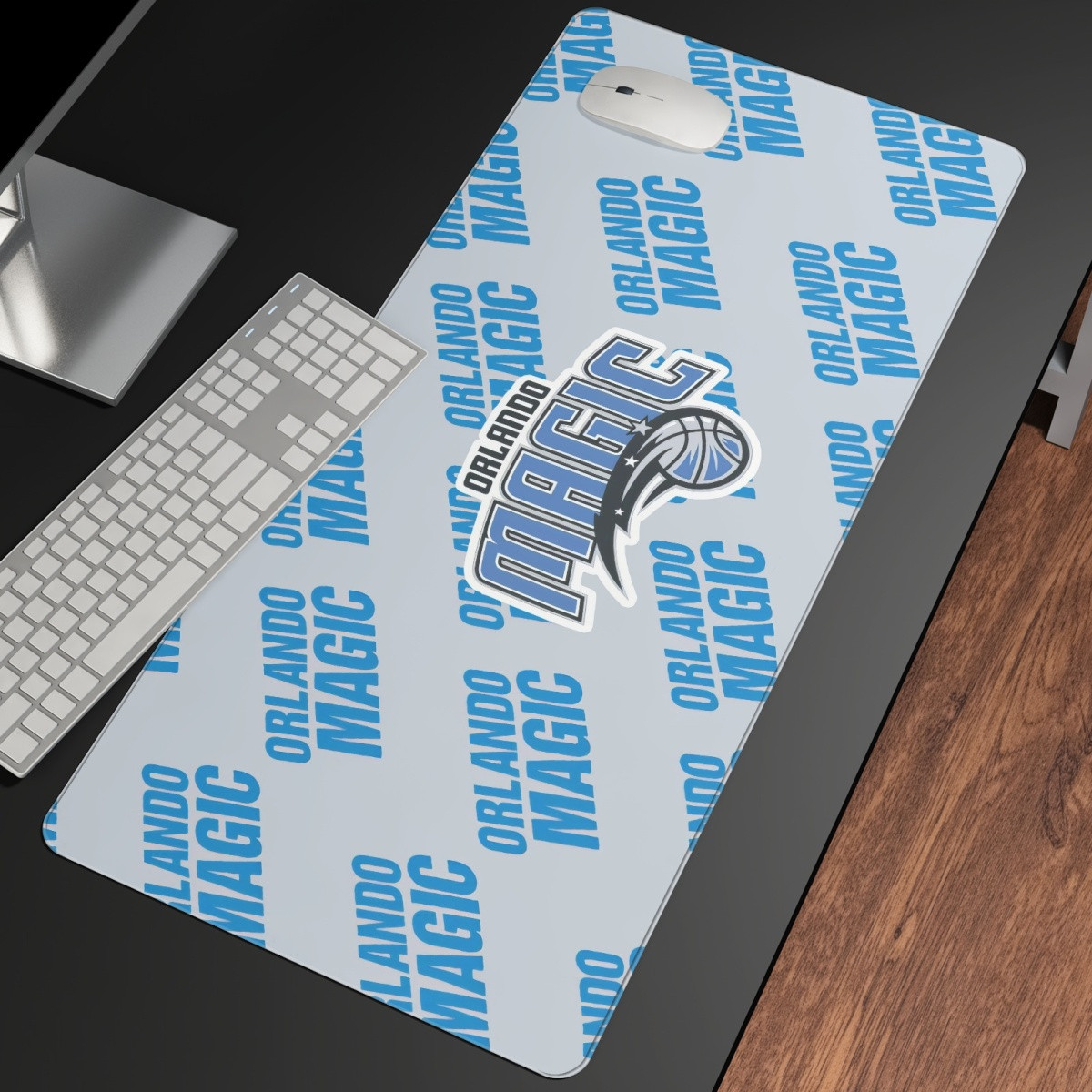NBA Orlando Magic Large Mouse Pad Computer Keyboard Mat Desk Pad - Orlando Magic Medley Monogram Wordmark
