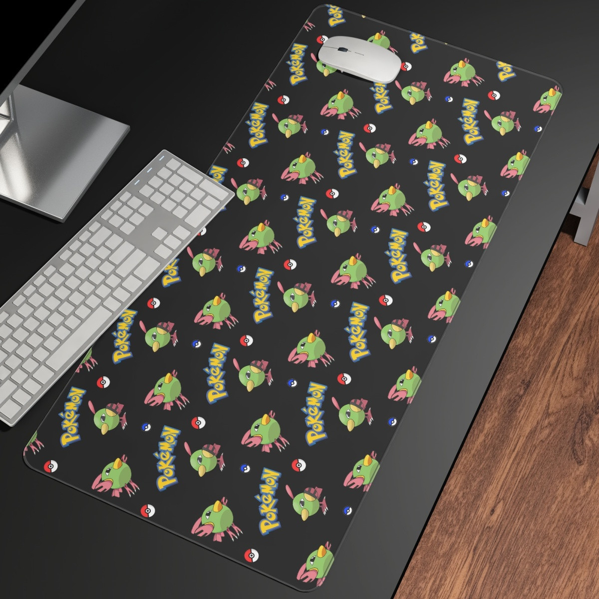 Pokemon Natu Large Mouse Pad Computer Keyboard Mat Desk Pad - Natu Character Series Art