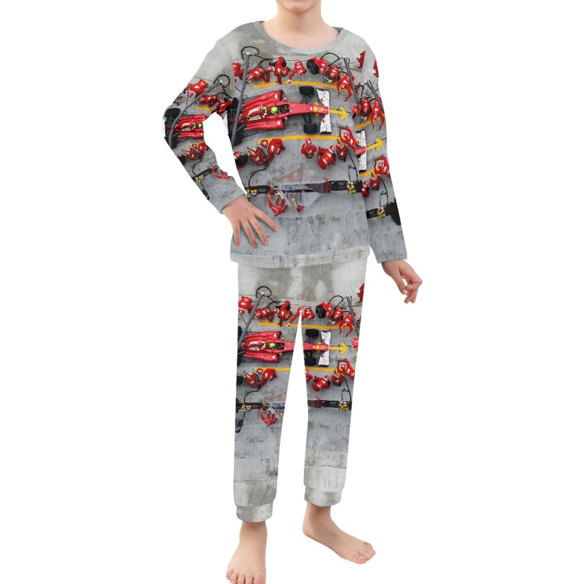 F1 Formula One Ferrari Pajamas Pyjamas - Ferrari Formula 1 Pit Crew Poster