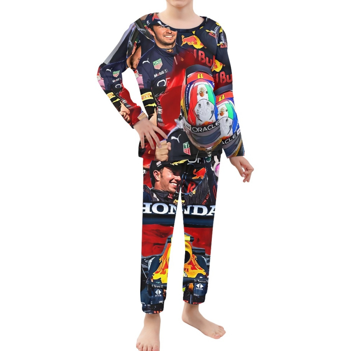 F1 Formula One Sergio Perez Pajamas Pyjamas - Sergio Perez Collage Poster