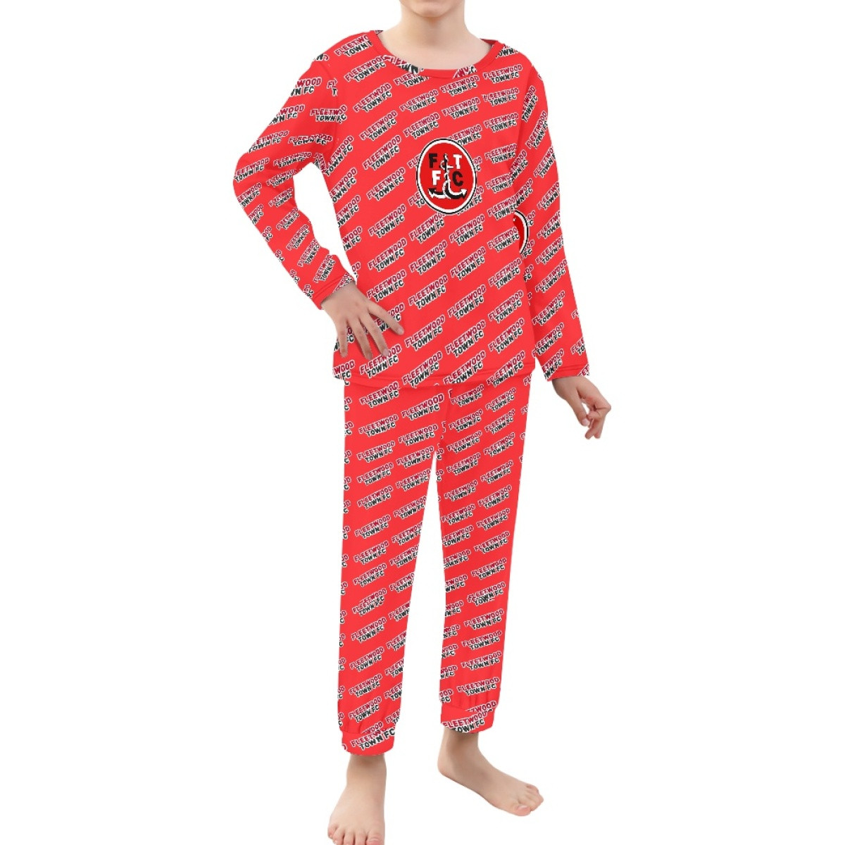 Fleetwood Town FC Pajamas Pyjamas - Fleetwood Football Club Medley Monogram Wordmark