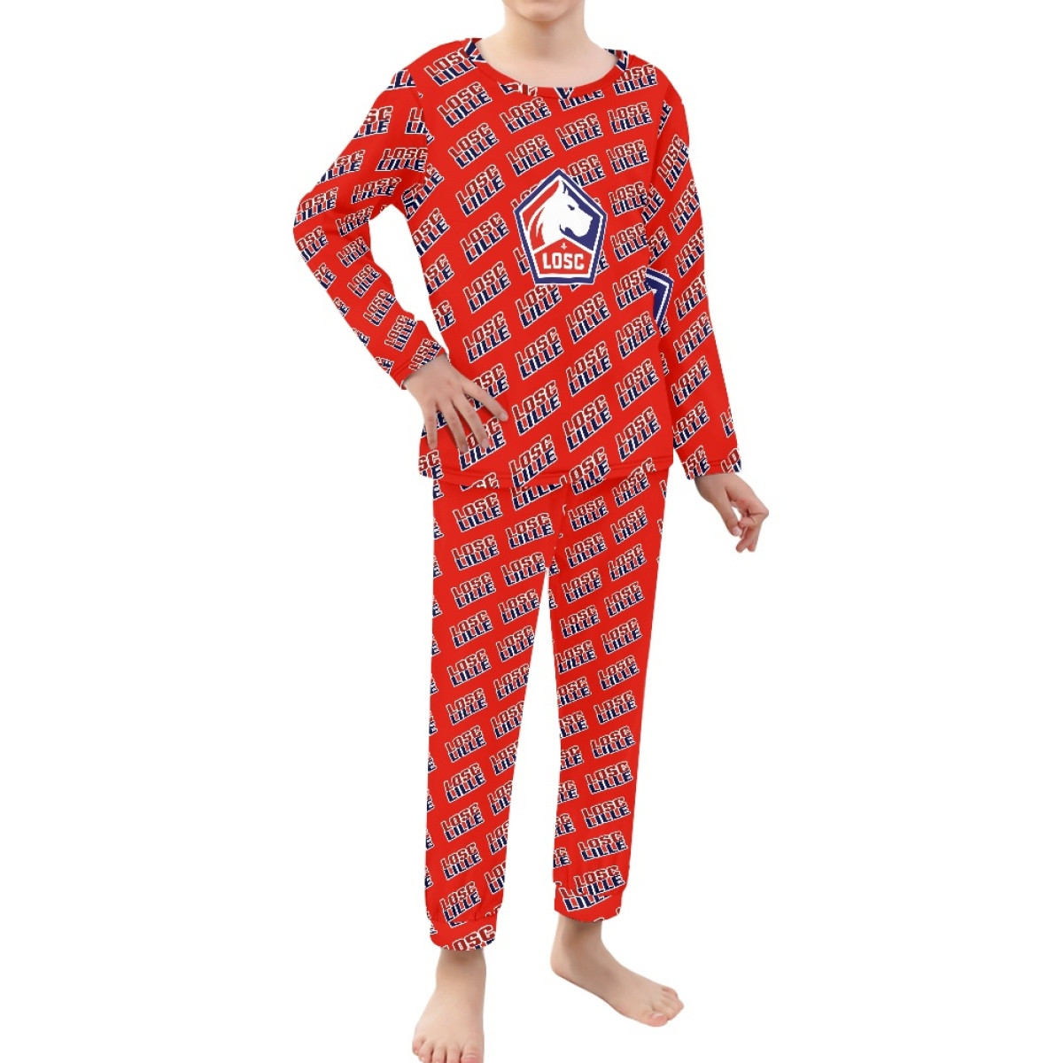 LOSC Lille Football Club Pajamas Pyjamas - Lille Football Club Medley Monogram Wordmark