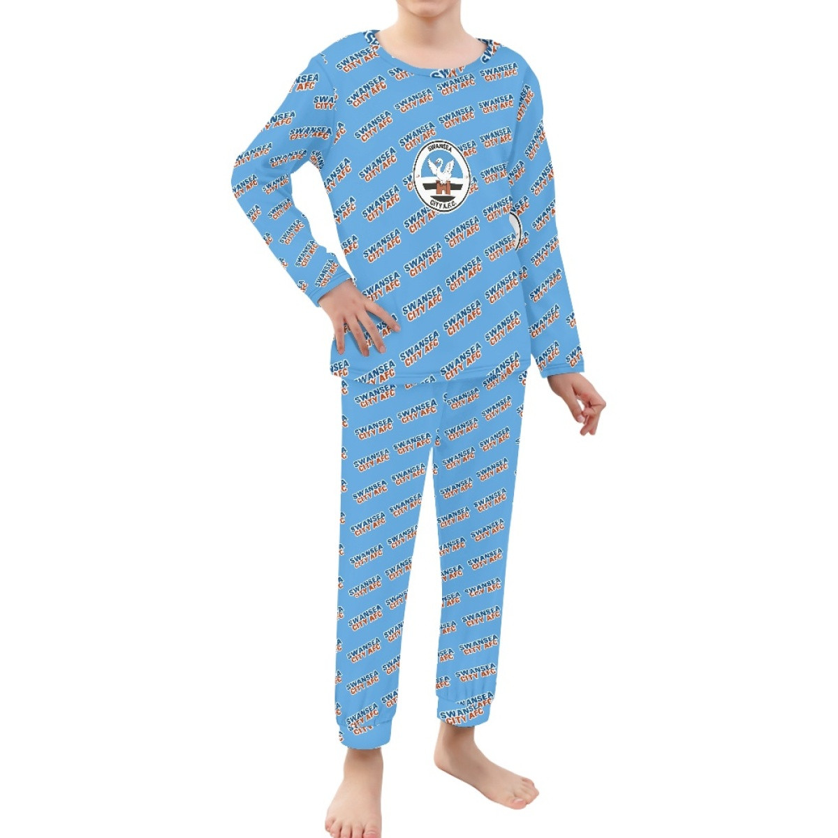 Swansea City AFC Pajamas Pyjamas - Swansea Football Club Medley Monogram Wordmark