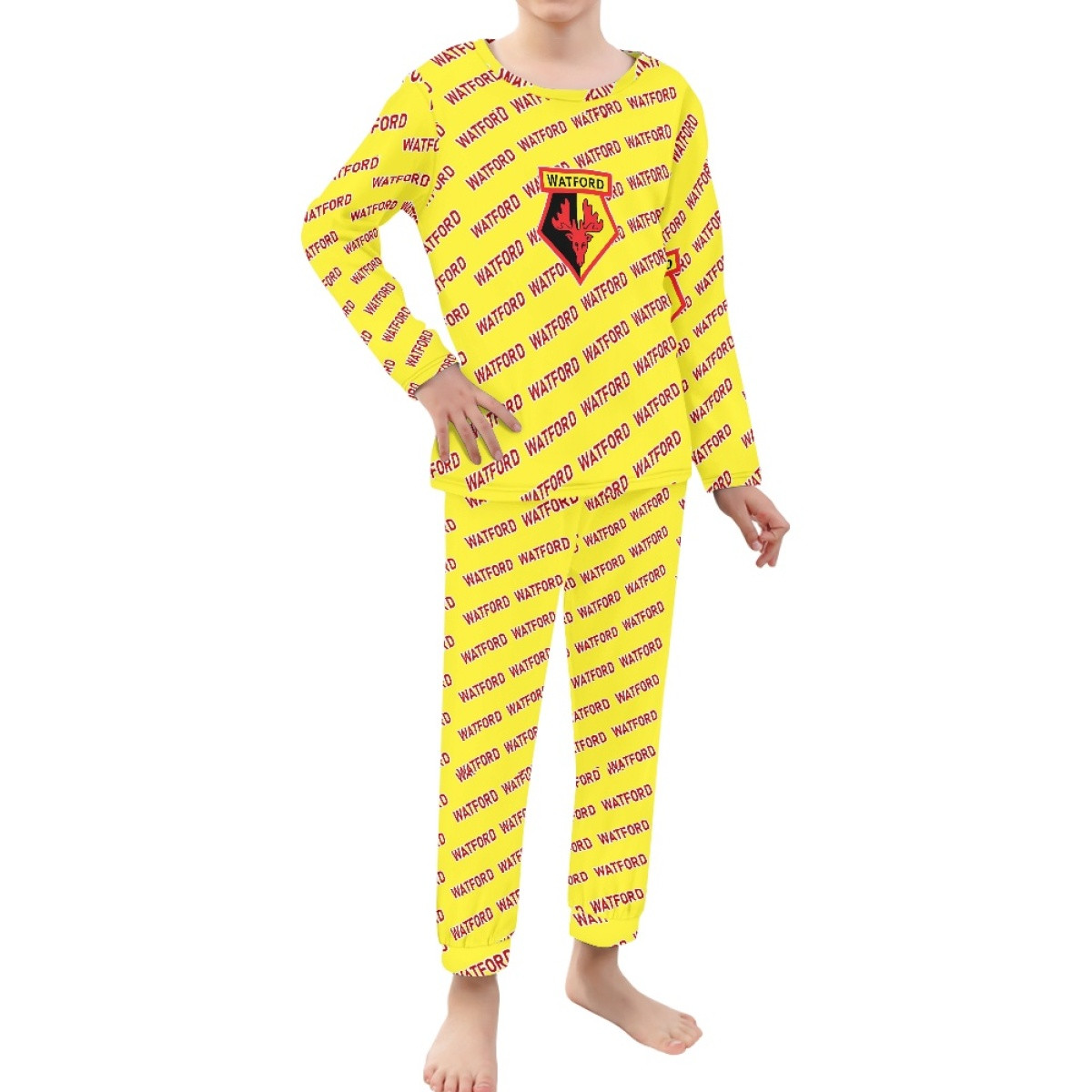 Watford FC Pajamas Pyjamas - Watford Football Club Medley Monogram Wordmark