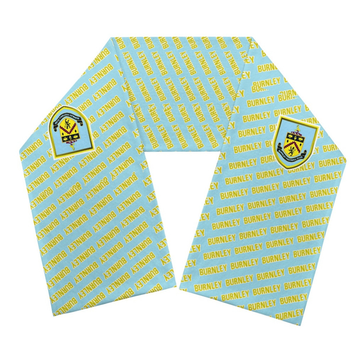 Burnley FC Scarf Knitted - Burnley Football Club Medley Monogram Wordmark