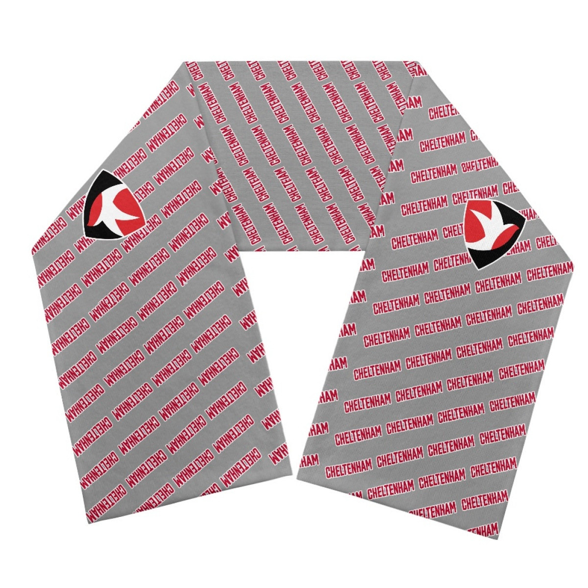 Cheltenham Town FC Scarf Knitted - Cheltenham Football Club Medley Monogram Wordmark
