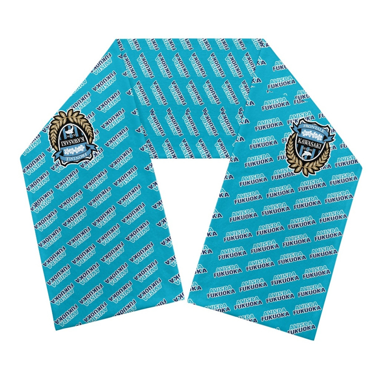 Avispa Fukuoka Scarf Knitted - Fukuoka Football Club Medley Monogram Wordmark