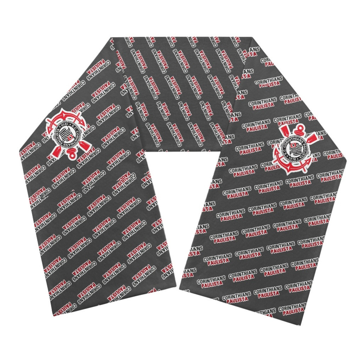 Sport Club Corinthians Paulista Scarf Knitted - Sport Club Corinthians Paulista Football Club Medley Monogram Wordmark