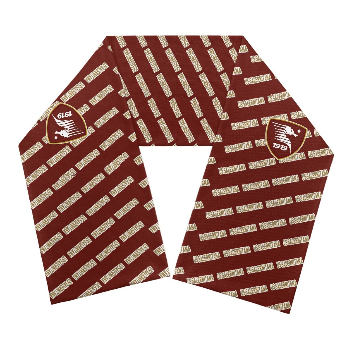 US Salernitana 1919 Football Club Scarf Knitted - Salernitana Football Club Medley Monogram Wordmark