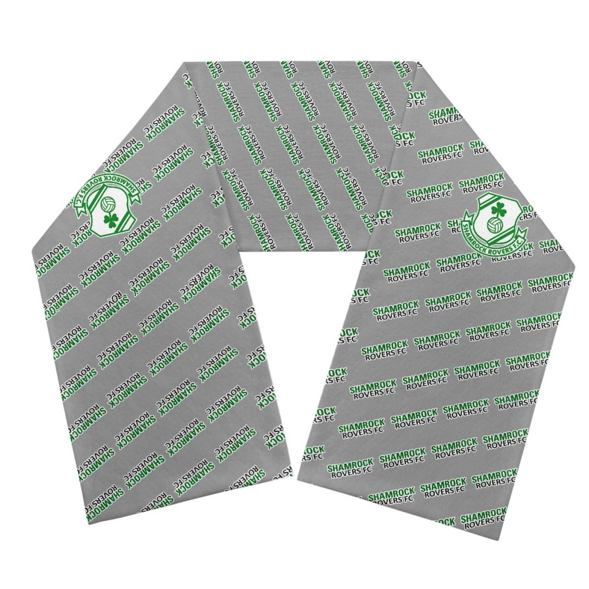 Shamrock Rovers FC Scarf Knitted - Shamrock Football Club Medley Monogram Wordmark