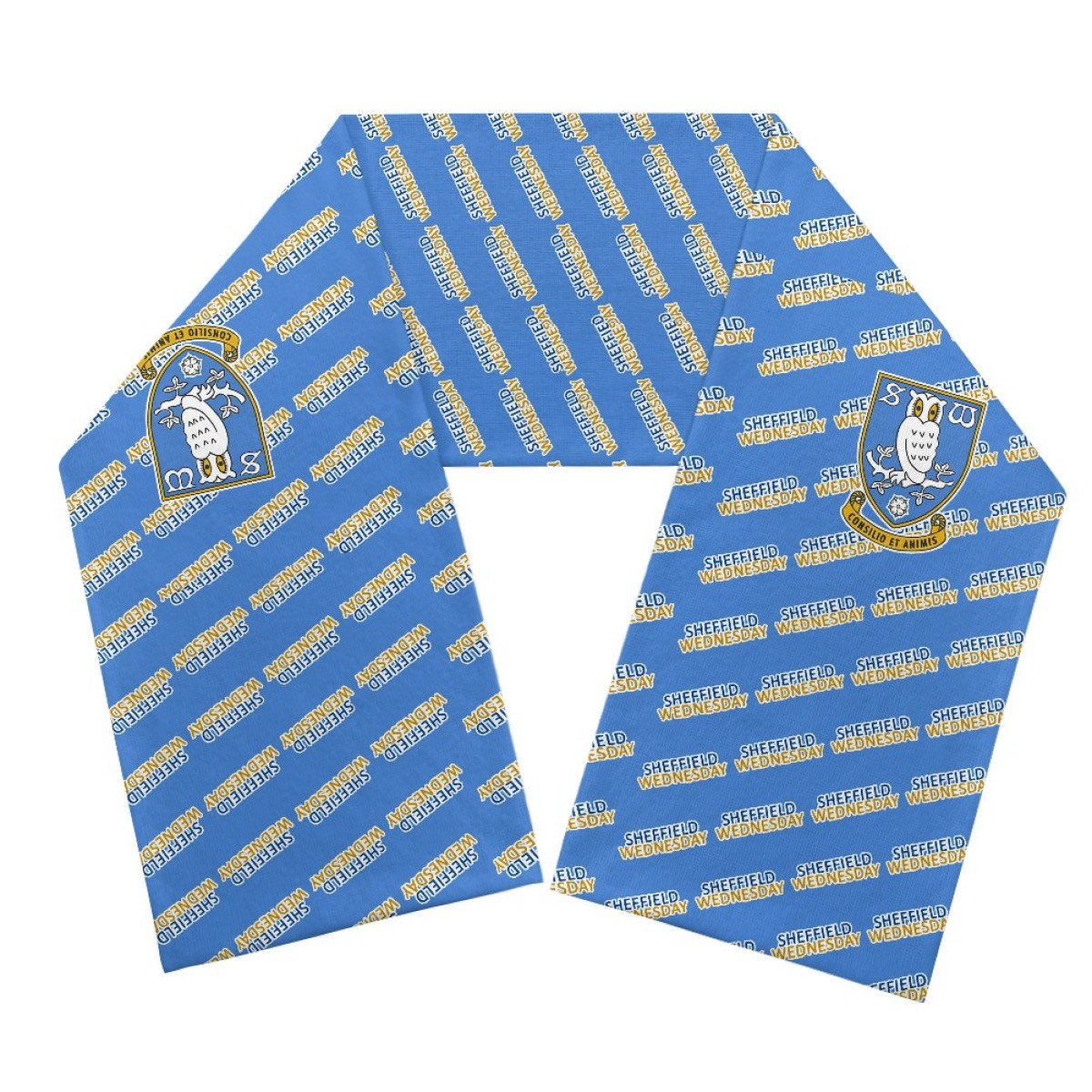 Sheffield Wednesday FC Scarf Knitted - Sheffield Football Club Medley Monogram Wordmar