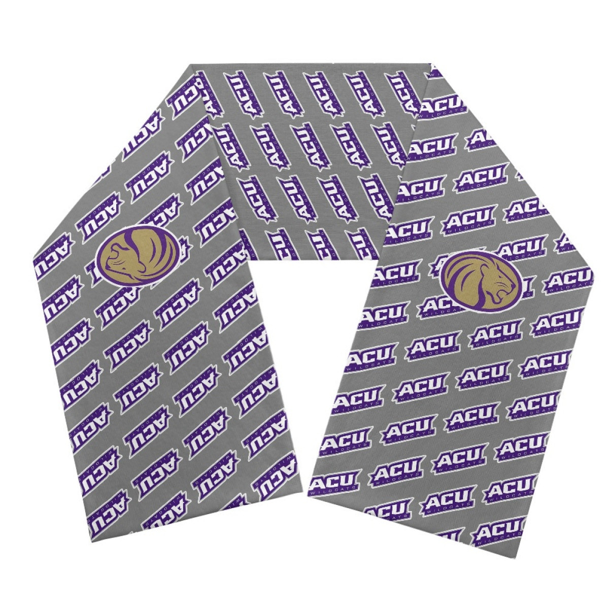 Abilene Christian Wildcats Scarf Knitted - Abilene Christian University Wildcats College Football Medley Monogram Wordmark