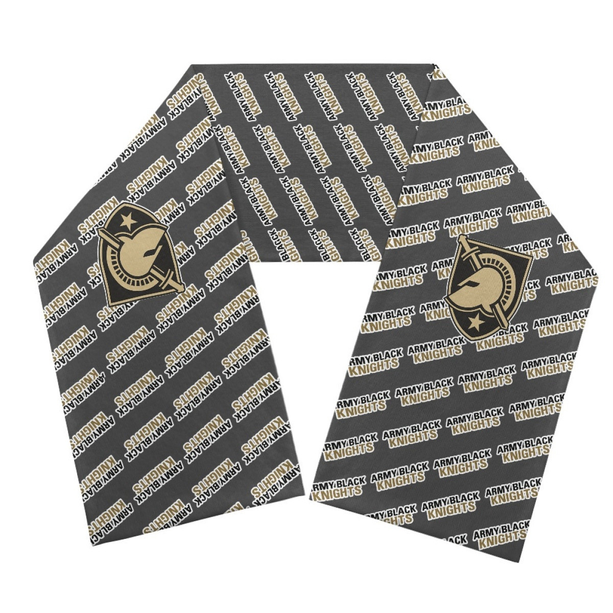 Army Black Knights Scarf Knitted - Army Black Knights College Football Medley Monogram Wordmark