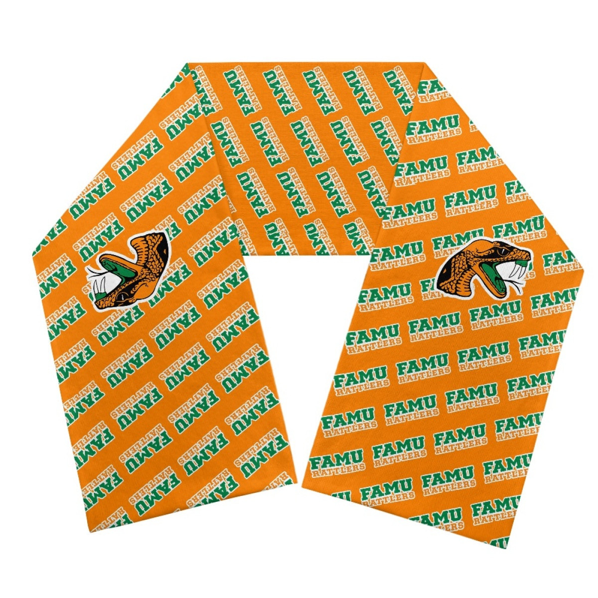 Florida A&M Rattlers Scarf Knitted - Florida A&M University Rattlers College Football Medley Monogram Wordmark