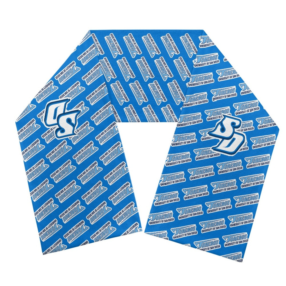 San Diego Toreros Scarf Knitted - University of San Diego Toreros College Football Medley Monogram Wordmark