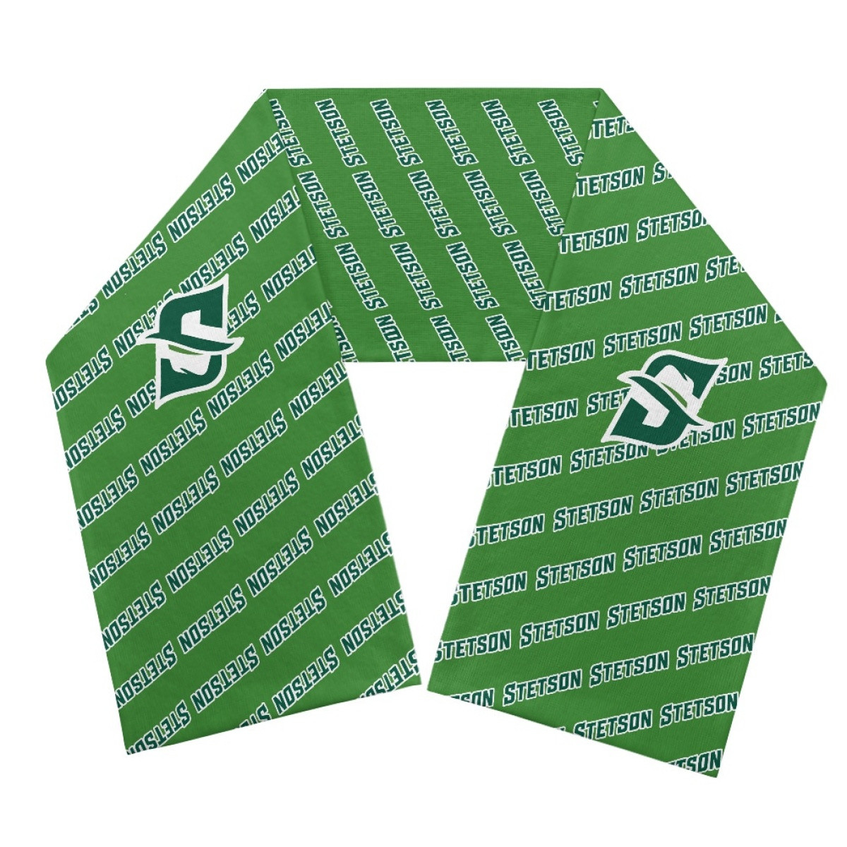 Stetson Hatters Scarf Knitted - Stetson University Hatters College Football Medley Monogram Wordmark