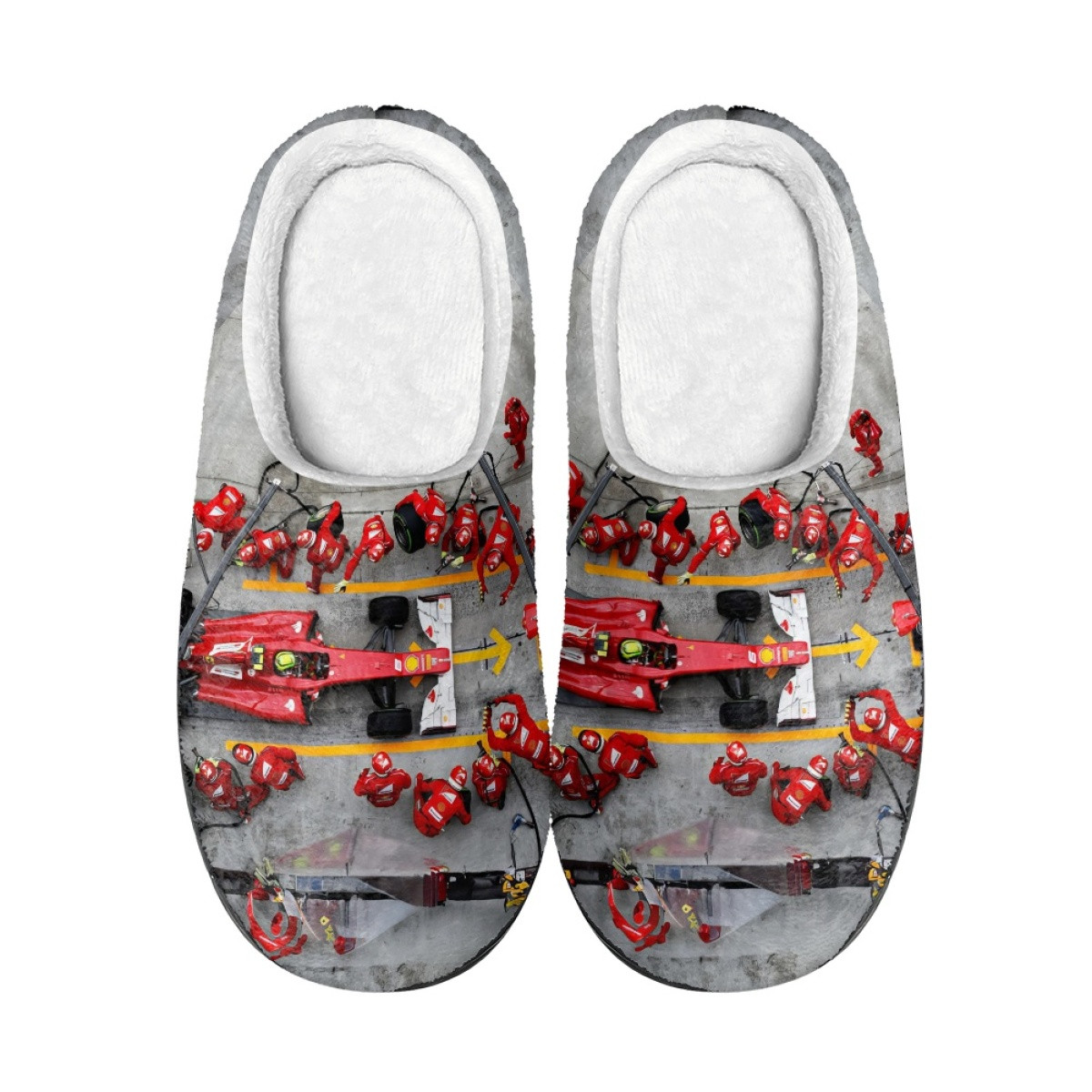 F1 Formula One Ferrari Slippers - Ferrari Formula 1 Pit Crew Poster
