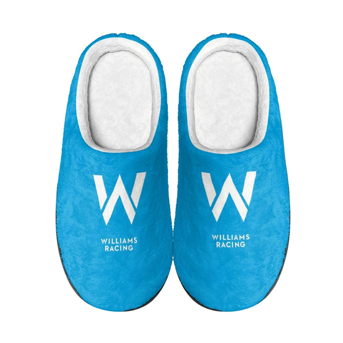 F1 Formula One Williams Racing Slippers - Williams Racing Logo On Blue Background